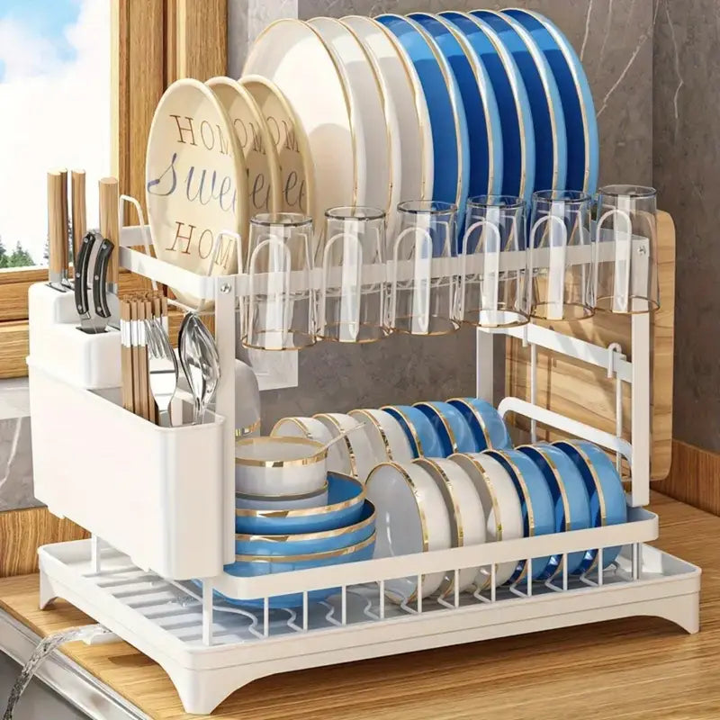 Stainless Steel Dish Rack 304 – 2 Tiers