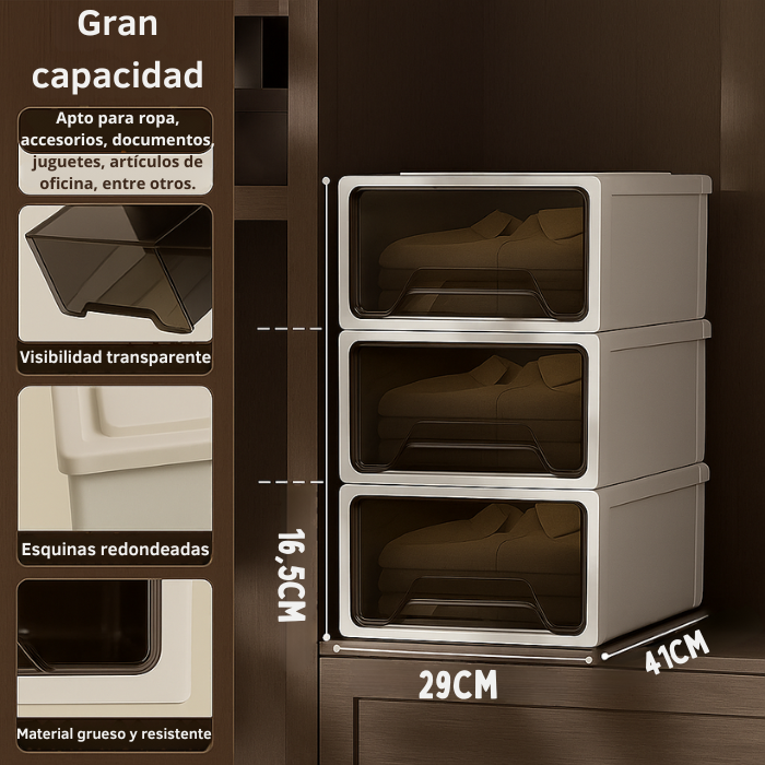 8 Stackable Boxes Kit - Smart Storage