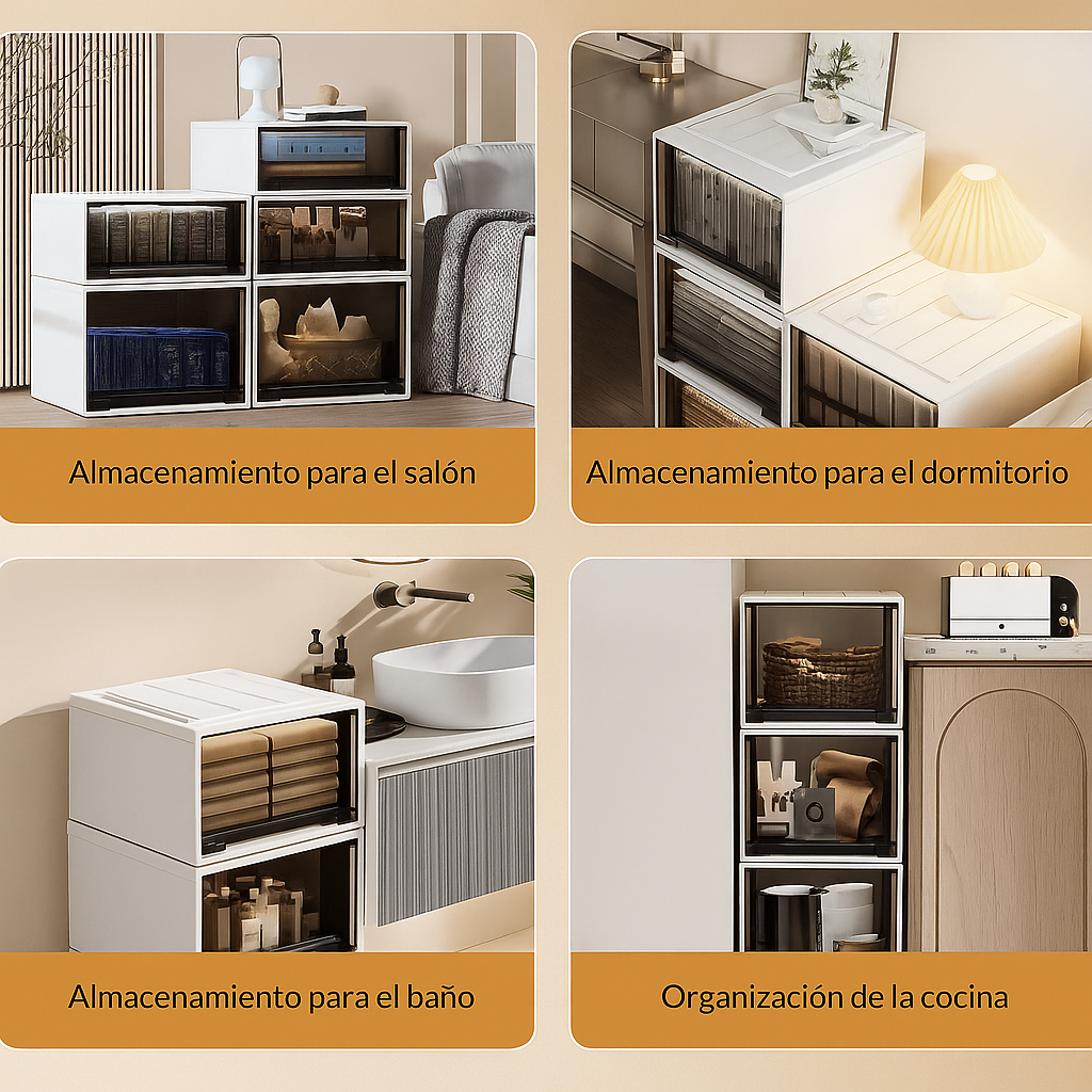 8 Stackable Boxes Kit - Smart Storage